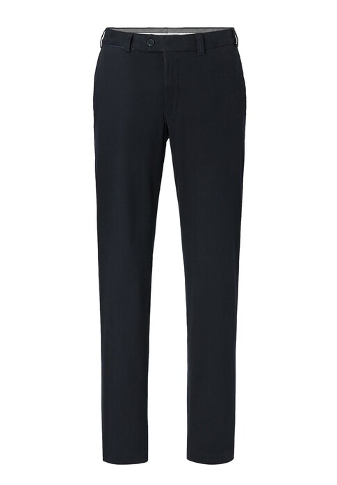 Hiltl Peaker-S Luxury Fine Satin Cotton Stretch Broek Navy