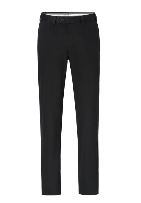 Hiltl Peaker-S Luxury Fine Satin Cotton Stretch Broek Super Black