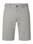 Hiltl Pecino Cotton Essential Comfort Stretch Diamond Finish Bermuda Licht Grijs