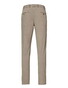 Hiltl Peco Cotton Essential Diamond Finish Comfort Stretch Broek Licht Bruin