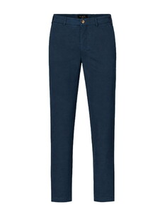 Hiltl Peco Cotton Essential Diamond Finish Comfort Stretch Broek Navy