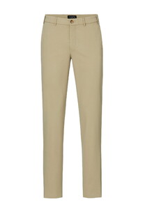 Hiltl Peco Cotton Essential Diamond Finish Comfort Stretch Broek Zand