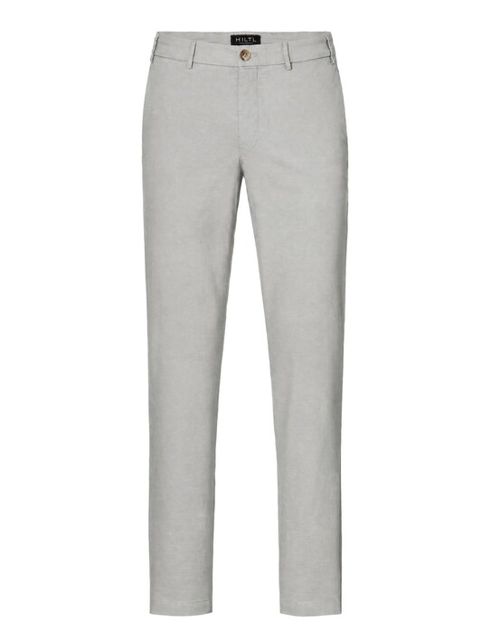 Hiltl Peco Cotton Essential Diamond Finish Comfort Stretch Pants Light Grey
