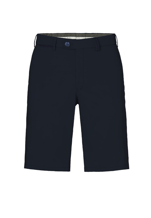 Hiltl Perena Luxury Fine Satin Cotton Stretch Bermuda Navy
