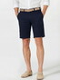 Hiltl Perena Luxury Fine Satin Cotton Stretch Bermuda Navy