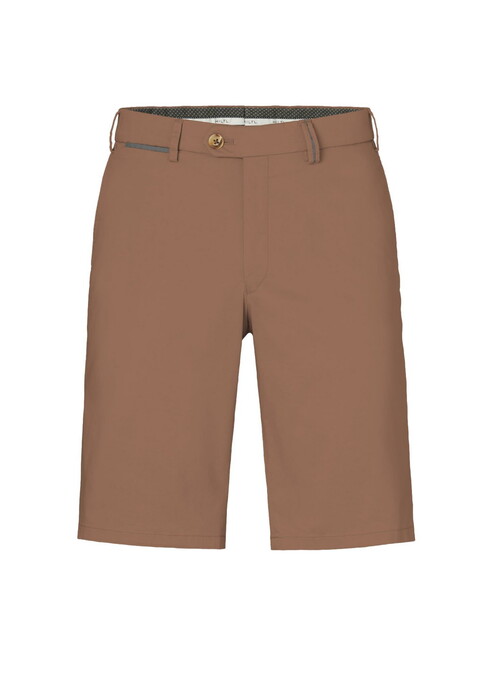 Hiltl Perena Luxury Fine Satin Cotton Stretch Bermuda Nougat