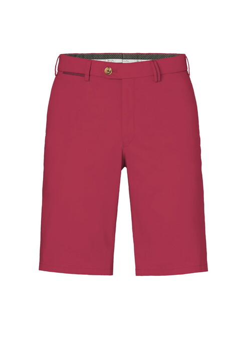 Hiltl Perena Luxury Fine Satin Cotton Stretch Bermuda Red