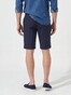 Hiltl Primino-U Cotton Linnen Twill Comfort Stretch Bermuda Donker Blauw