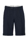 Hiltl Primino-U Cotton Linnen Twill Comfort Stretch Bermuda Donker Blauw