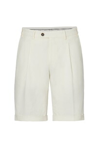 Hiltl Primino-U Cotton Linnen Twill Comfort Stretch Bermuda Ecru