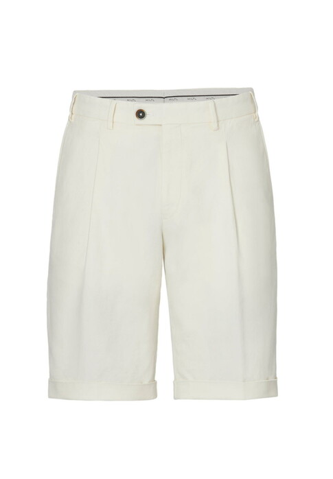 Hiltl Primino-U Cotton Linnen Twill Comfort Stretch Bermuda Ecru