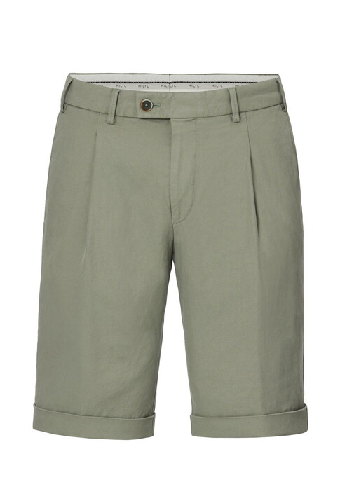 Hiltl Primino-U Cotton Linnen Twill Comfort Stretch Bermuda Khaki