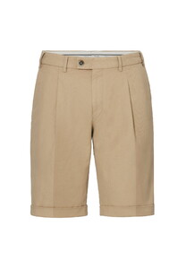 Hiltl Primino-U Cotton Linnen Twill Comfort Stretch Bermuda Licht Beige