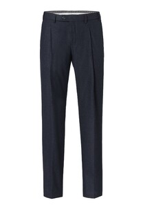 Hiltl Primo Carded Flanel Broek Donker Blauw Melange