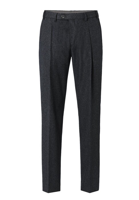 Hiltl Primo Carded Flanel Broek Donker Grijs