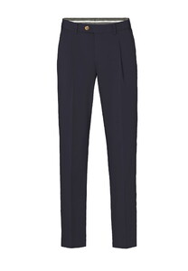 Hiltl Primo Chino 365 Luxurious Fine Satin Structure Pants Navy