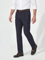 Hiltl Primo Chino 365 Luxurious Fine Satin Structure Pants Navy