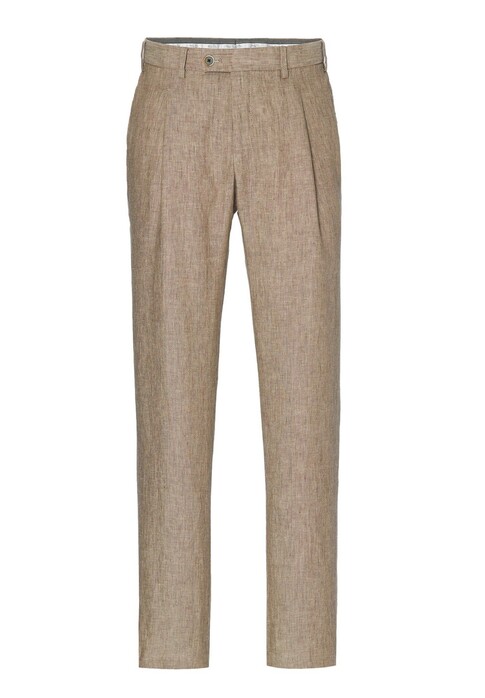 Hiltl Primo Cooling Effect Linnen Délavé Broek Licht Bruin