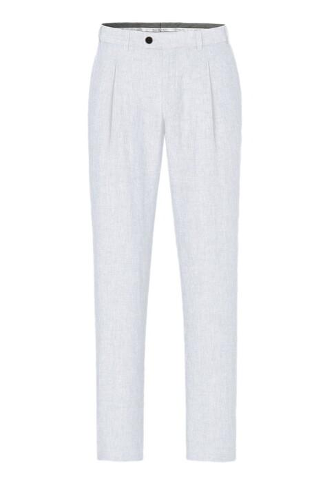 Hiltl Primo Cooling Effect Linnen Délavé Broek Wit