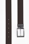 Hiltl Reversible Duo Color Leather Uni Fine Structure Riem Cognac-Zwart