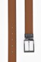 Hiltl Reversible Duo Color Leather Uni Fine Structure Riem Cognac-Zwart