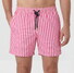 Hiltl Striped Lightweight Quick Dry Swim Short Berry-White