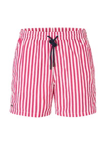 Hiltl Striped Lightweight Quick Dry Swim Short Berry-White