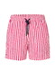 Hiltl Striped Lightweight Quick Dry Swim Short Berry-White