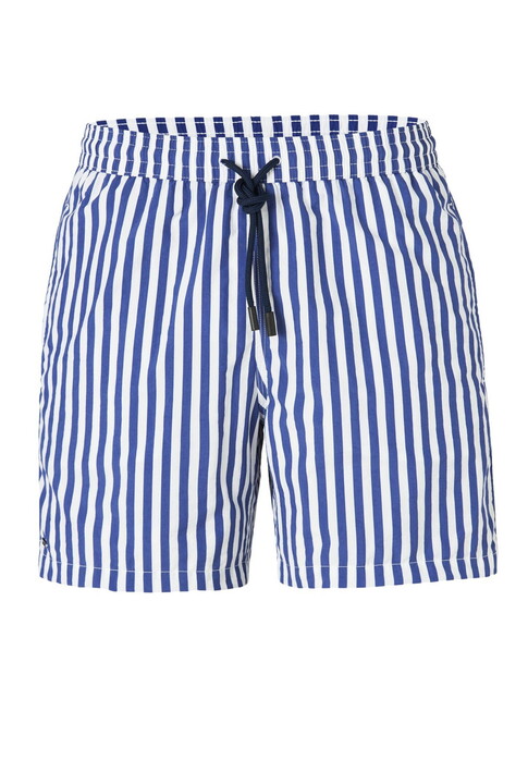 Hiltl Striped Lightweight Quick Dry Swim Short Blue-White