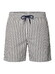 Hiltl Striped Lightweight Quick Dry Swim Short Bruin-Wit