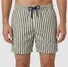 Hiltl Striped Lightweight Quick Dry Swim Short Bruin-Wit