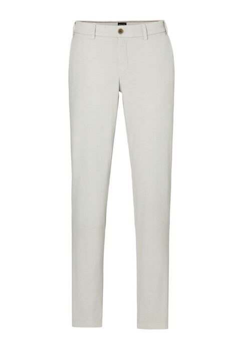 Hiltl Tamo Cotton Stretch Subtle Textured Handle Broek Licht Grijs