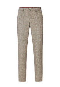 Hiltl Tamo Wool Look Check Pattern Broek Beige