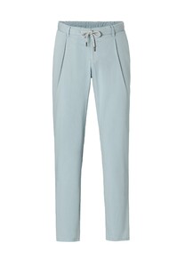 Hiltl Tani Uni Color Drawstring Light Poplin Broek Licht Blauw