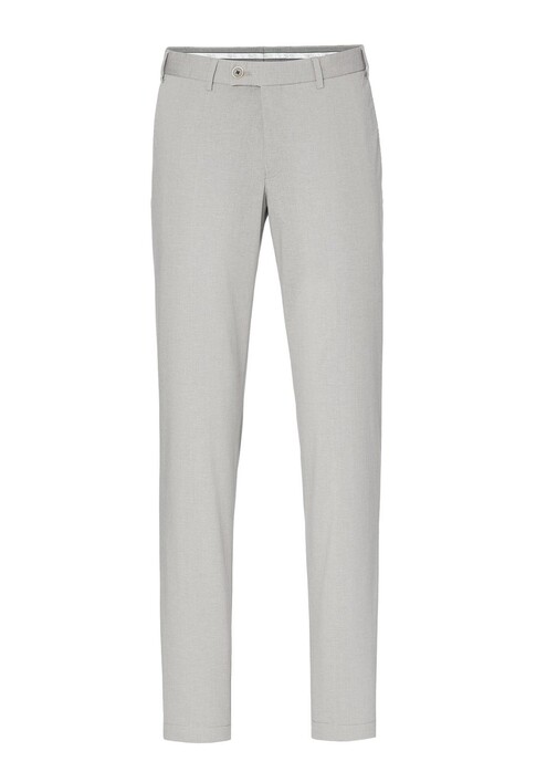Hiltl Tarent Flat-Front Cotton Mélange Broek Licht Grijs