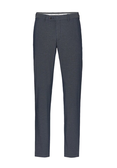 Hiltl Tarent Flat-Front Cotton Mélange Broek Navy