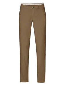 Hiltl Taura Light Poplin Comfort Stretch Broek Licht Bruin
