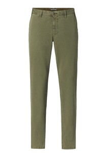 Hiltl Tavi Casual Gabardine Subtle Fade-Out Look Pants Olive