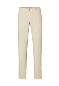 Hiltl Tavi Cotton Silk Garment Dyed Soft Silky Touch Broek Licht Beige