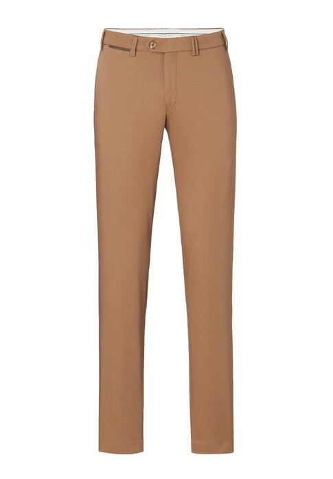 Hiltl Teaker S Luxury True Supima Cotton Comfort Stretch Pants Light Brown