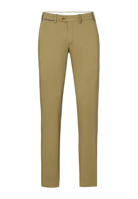 Hiltl Teaker S Luxury True Supima Cotton Comfort Stretch Pants Olive