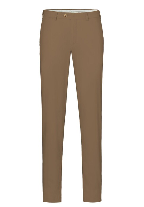 Hiltl Tilo I Ultralight Air Weight Supima Cotton Broek Licht Bruin