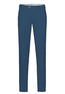 Hiltl Tilo I Ultralight Air Weight Supima Cotton Broek Midden Blauw
