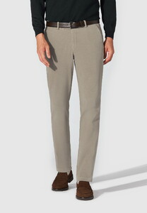 Hiltl Trento Twill Cotton Stretch Broek Licht Grijs