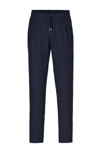 Hiltl Turin 2 Drawstring Linen Melange Pants Dark Evening Blue