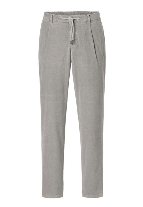 Hiltl Turin 2 Soft Touch Drawstring Velvet Corduroy Corduroy Broek Grijs