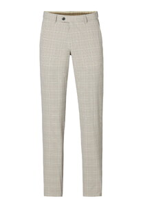 Hiltl Turnberry Glencheck Performance Stretch Broek Beige