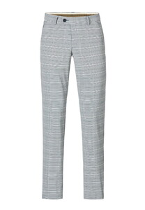 Hiltl Turnberry Glencheck Performance Stretch Broek Blauw