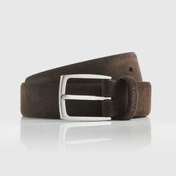 Hiltl Uni Color Velours Riem Donker Bruin