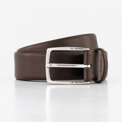 Hiltl Uni Leather Belt Dark Brown Melange